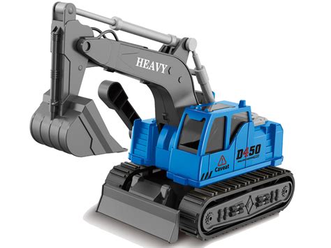 blue excavator toy